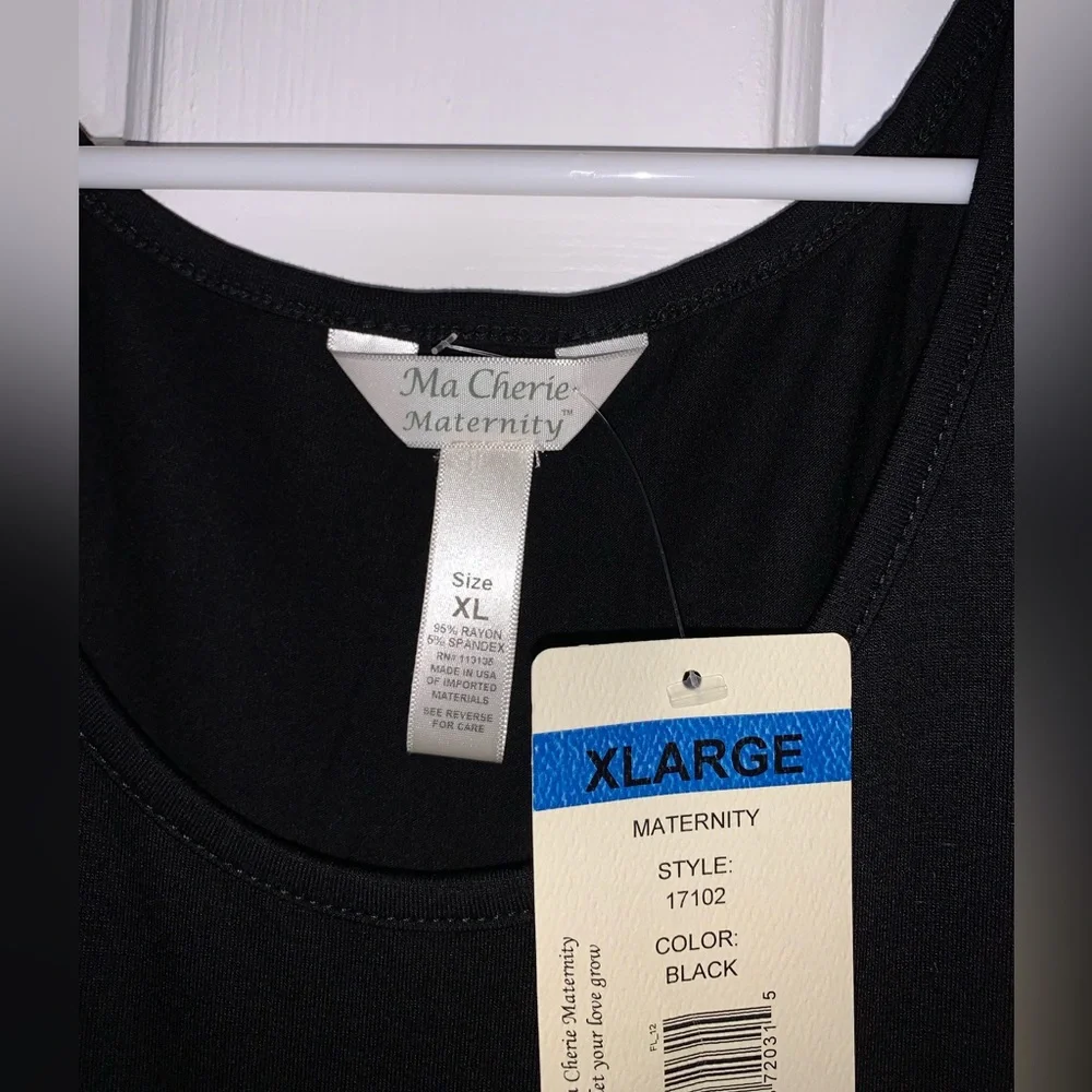 Ma Cherie Maternity Black cold shoulder Dress , size XL - Picture 6 of 8